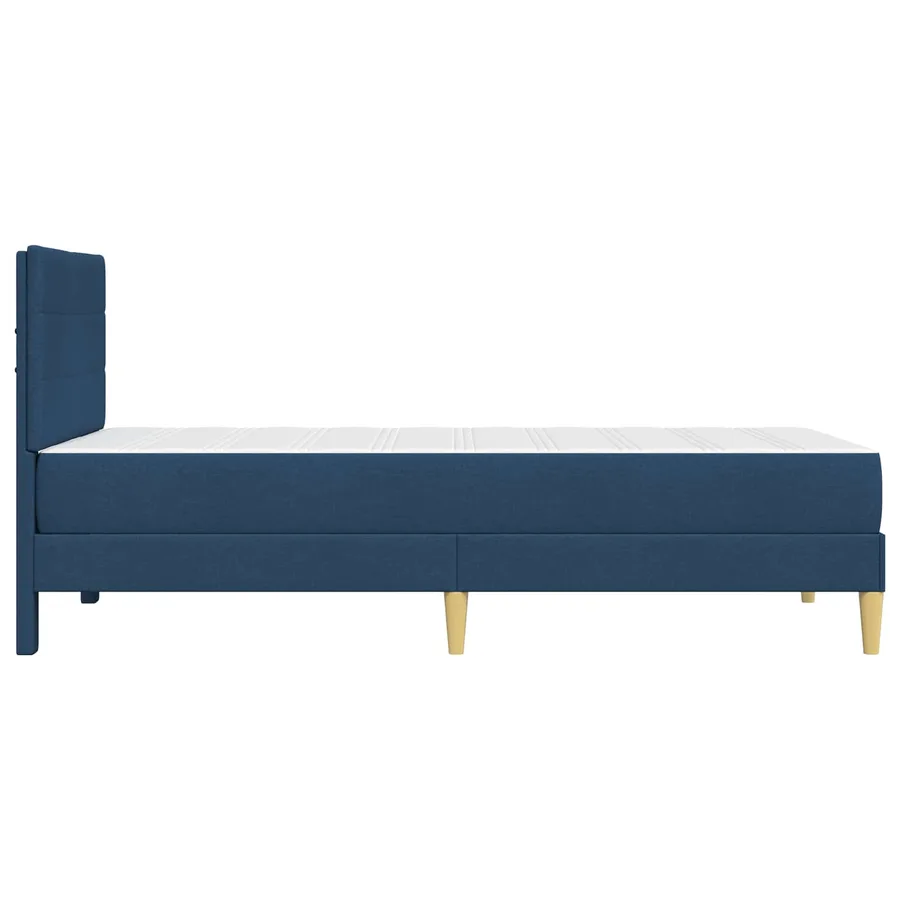 Cadre de lit Bleu 90 x 200 cm Polyester - 7