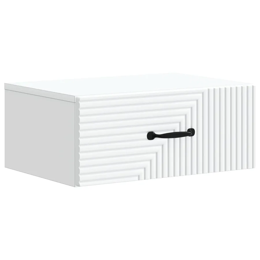 Cabinet de chevet mural 2 pcs Blanc 49 x 34,5 x 20 cm - 5