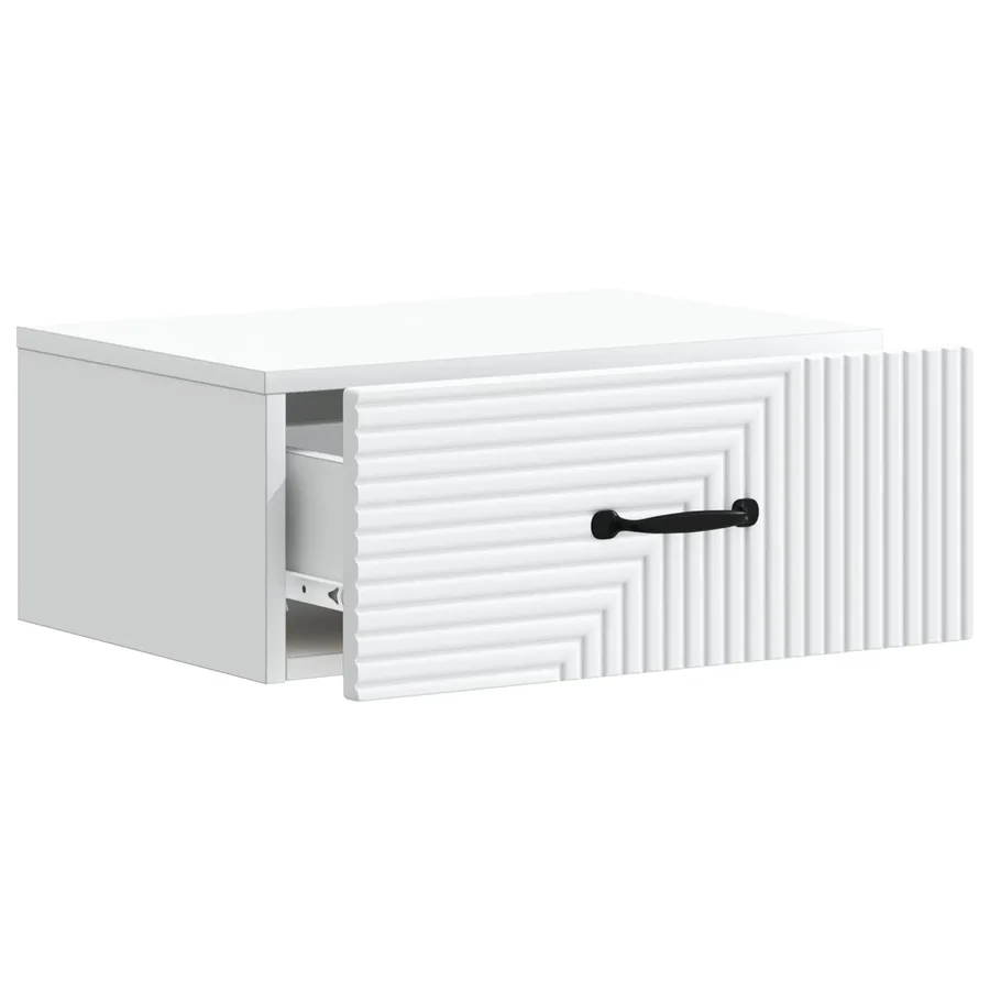 Cabinet de chevet mural 2 pcs Blanc 49 x 34,5 x 20 cm - 6