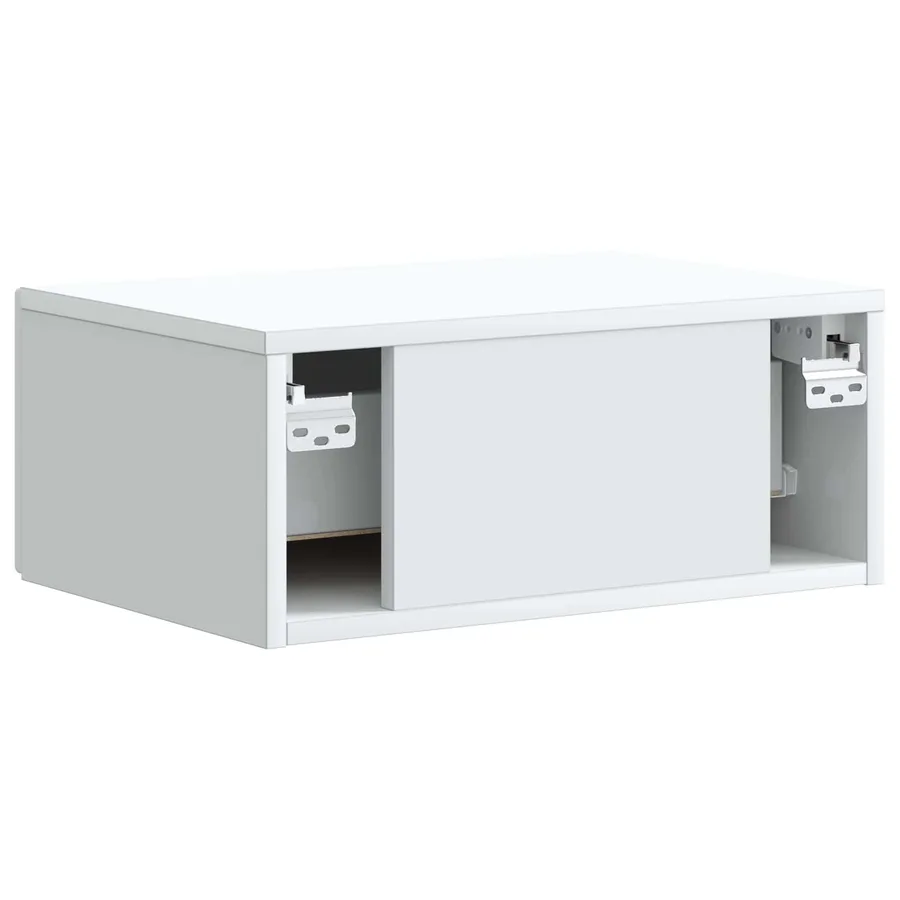 Cabinet de chevet mural 2 pcs Blanc 49 x 34,5 x 20 cm - 9