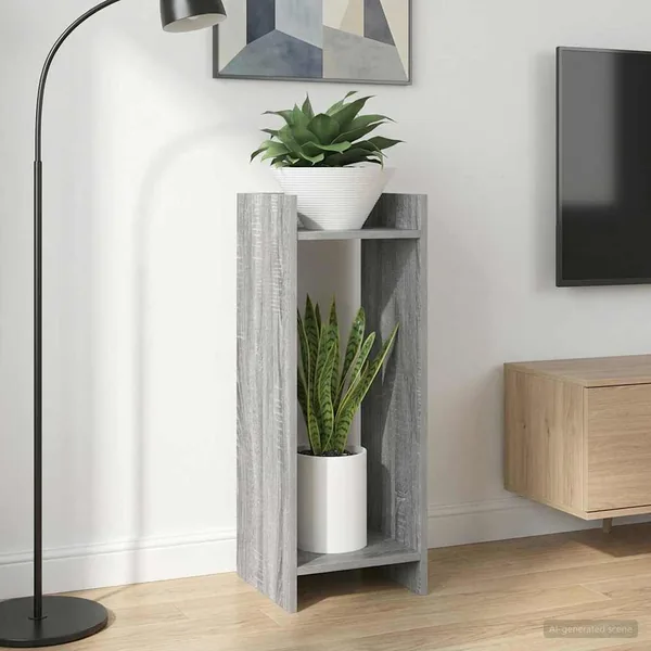 Support de Plante 2 pc Gris Sonoma 30 x 30 x 80 cm