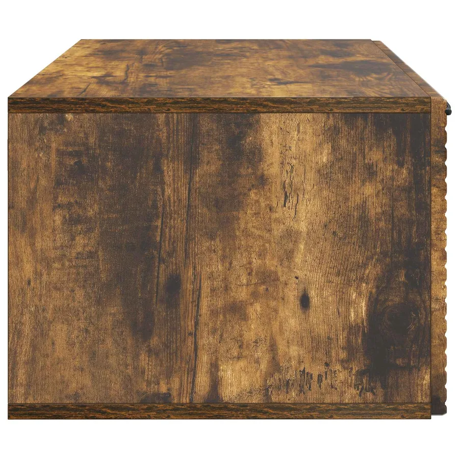 Meuble TV mural Chêne fumé 59,5 x 41 x 30 cm Bois d'ingénierie - 7