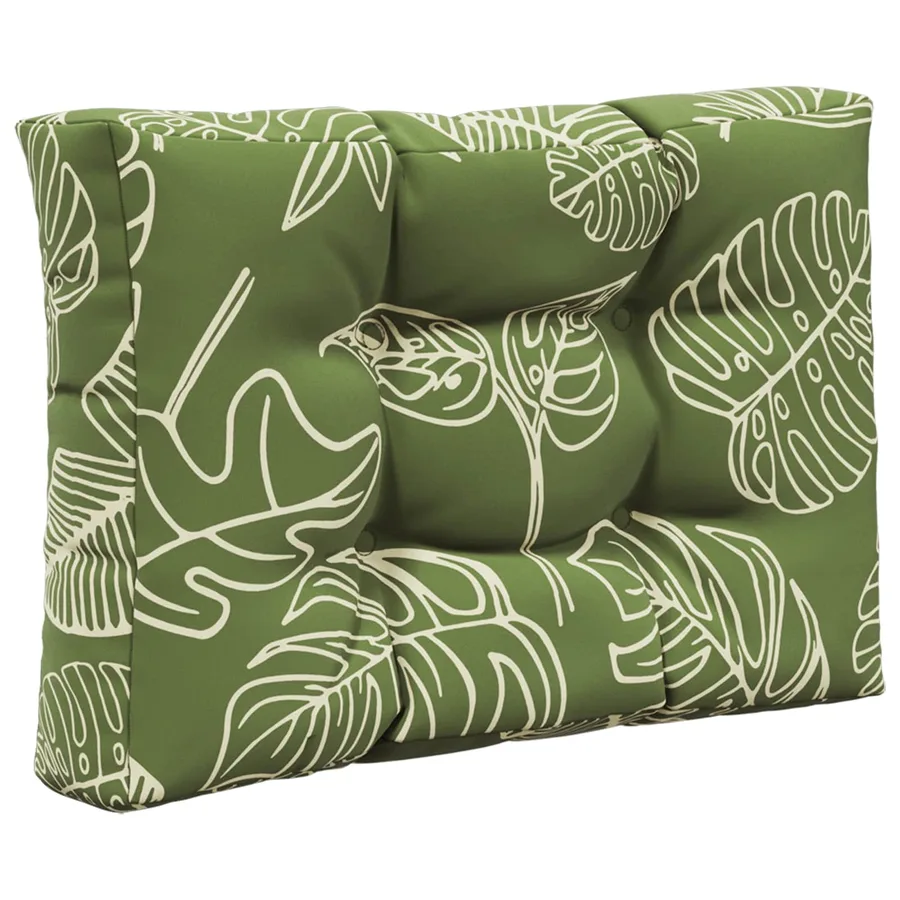 Coussin de canapé d'extérieur 3 pcs Modèle feuille Polyester - 5