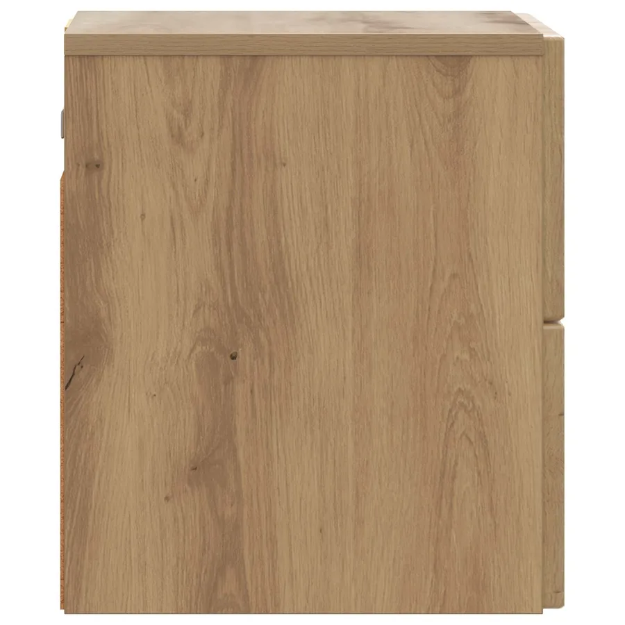 Cabinet de chevet mural Chêne artisanal 33 x 34,5 x 40 cm - 6