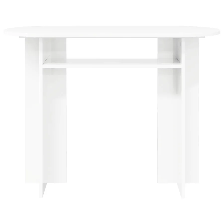 Table console Blanc 100 x 39,5 x 75 cm Bois d'ingénierie - 5
