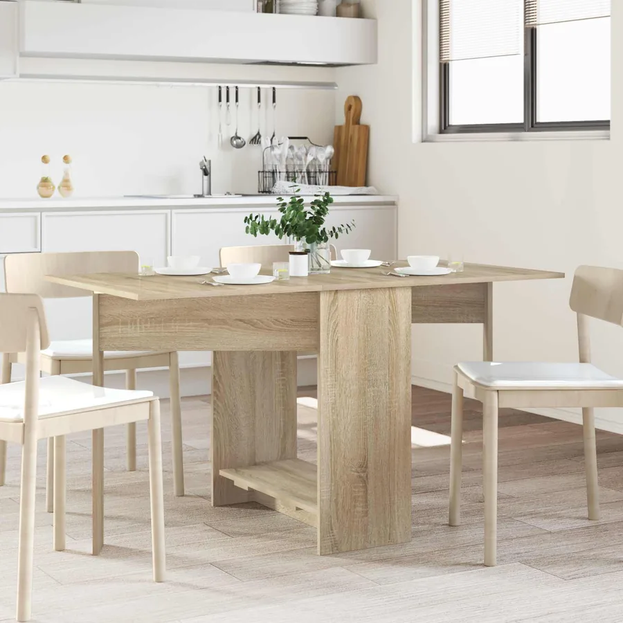 Table à dîner 138 x 70 x 73,5 cm Bois d'ingénierie Chêne Sonoma
