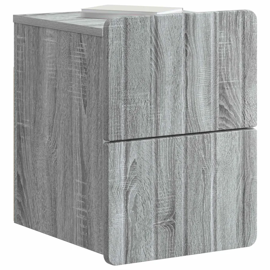 Cabinet de chevet mural Sonoma gris 33 x 34,5 x 43 cm - 3