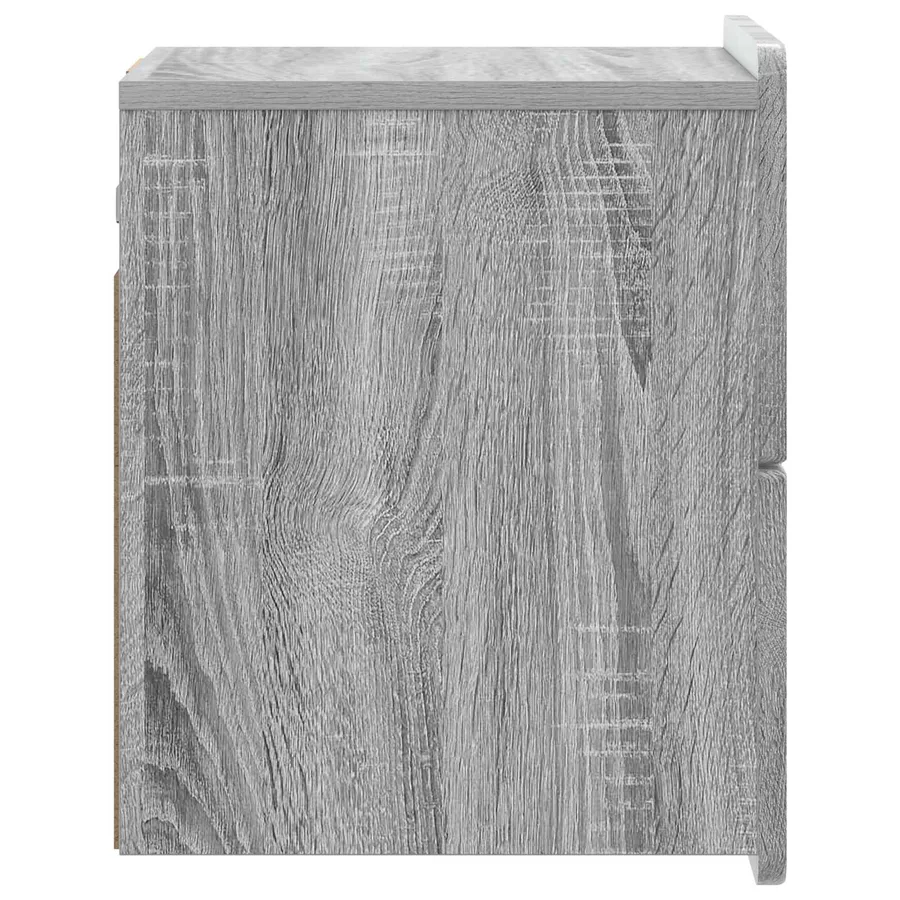 Cabinet de chevet mural Sonoma gris 33 x 34,5 x 43 cm - 6