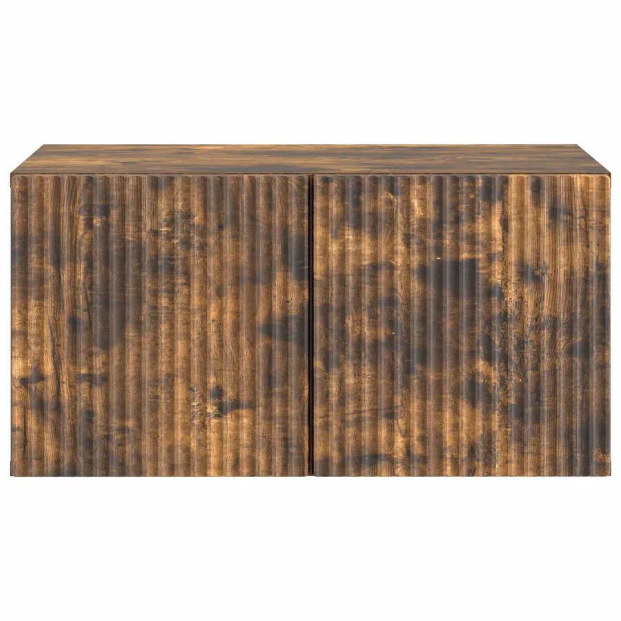 Meuble TV mural Chêne fumé 59,5 x 41 x 30 cm Bois d'ingénierie - 6