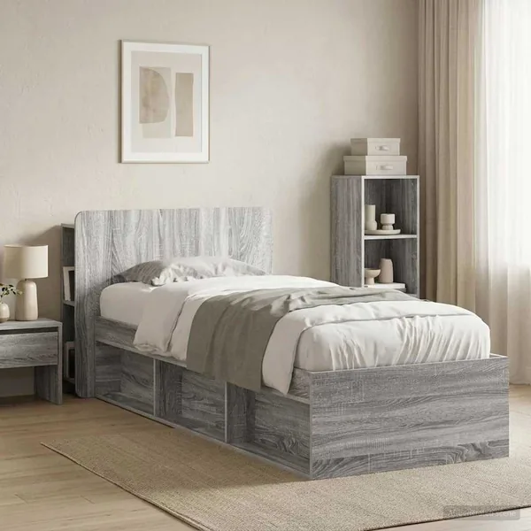 Cabinet de Tête de Lit Sonoma gris Bois d'ingénierie