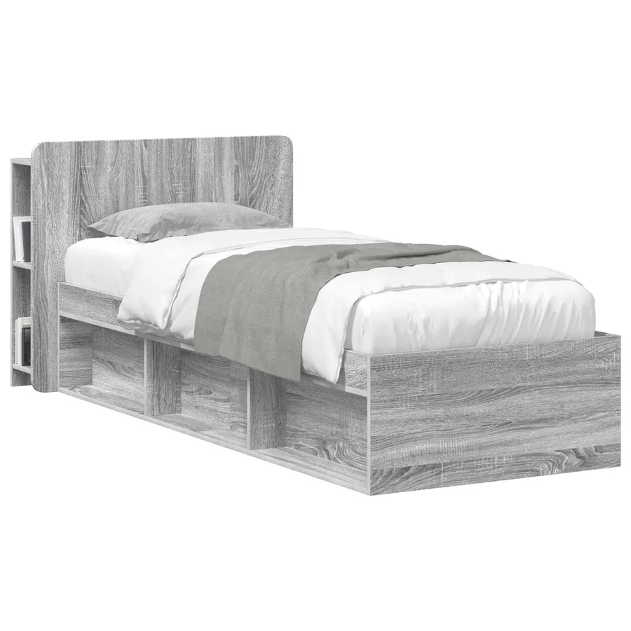 Cabinet de Tête de Lit Sonoma gris Bois d'ingénierie - 3