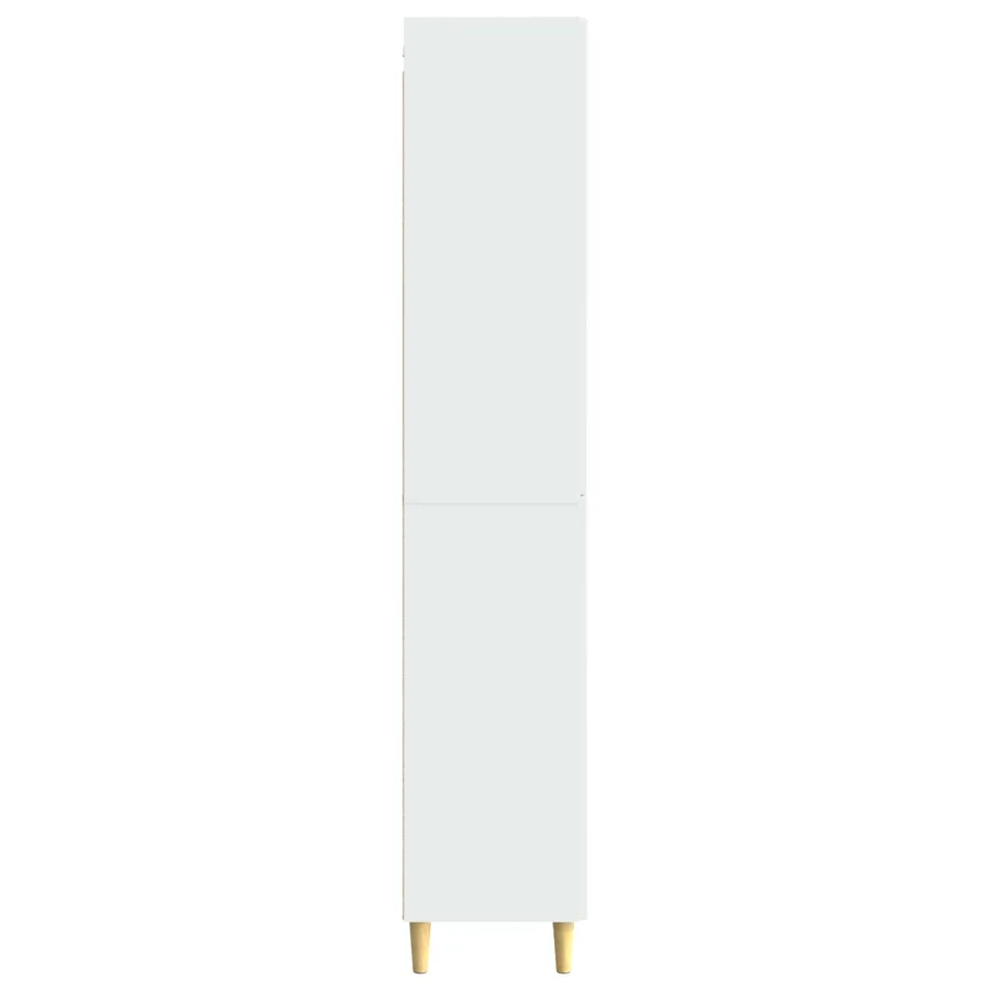 Ensemble de Meubles 2 pcs Blanc brillant 33 x 34,5 x 90 cm - 6