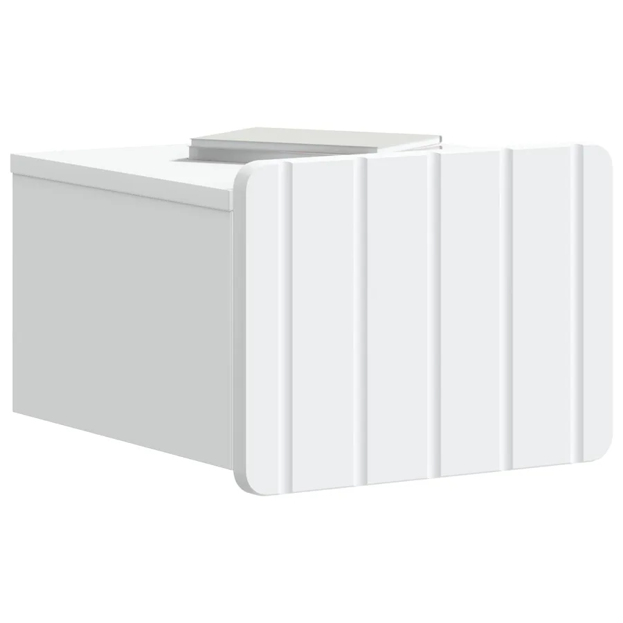 Cabinet de chevet mural 2 pcs Blanc 33 x 34,5 x 24 cm - 3