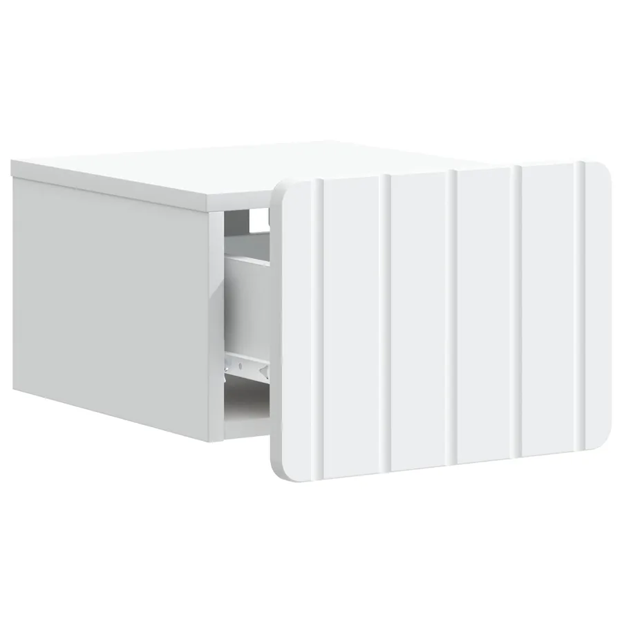 Cabinet de chevet mural 2 pcs Blanc 33 x 34,5 x 24 cm - 6