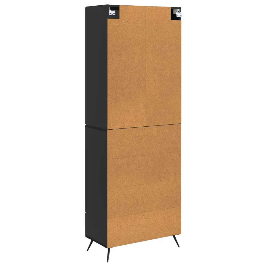 Ensemble de Meubles 2 pcs Noir Bois d'ingénierie - 7