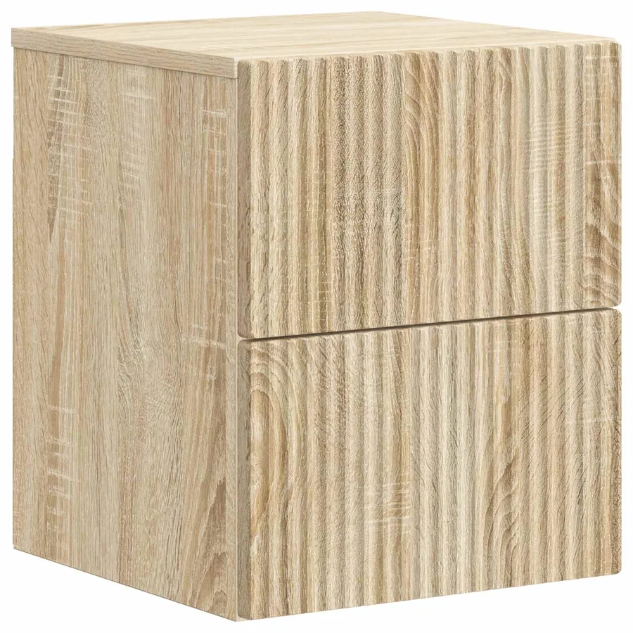 Cabinet de chevet mural Chêne Sonoma 33 x 34,5 x 40 cm - 2