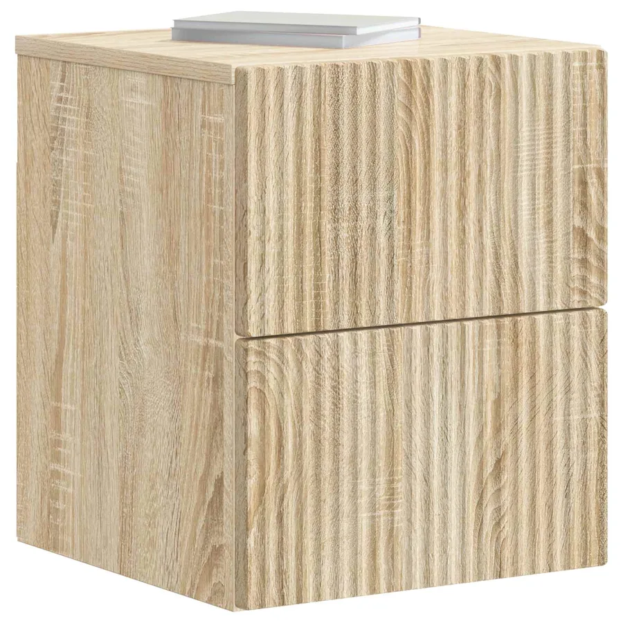 Cabinet de chevet mural Chêne Sonoma 33 x 34,5 x 40 cm - 3
