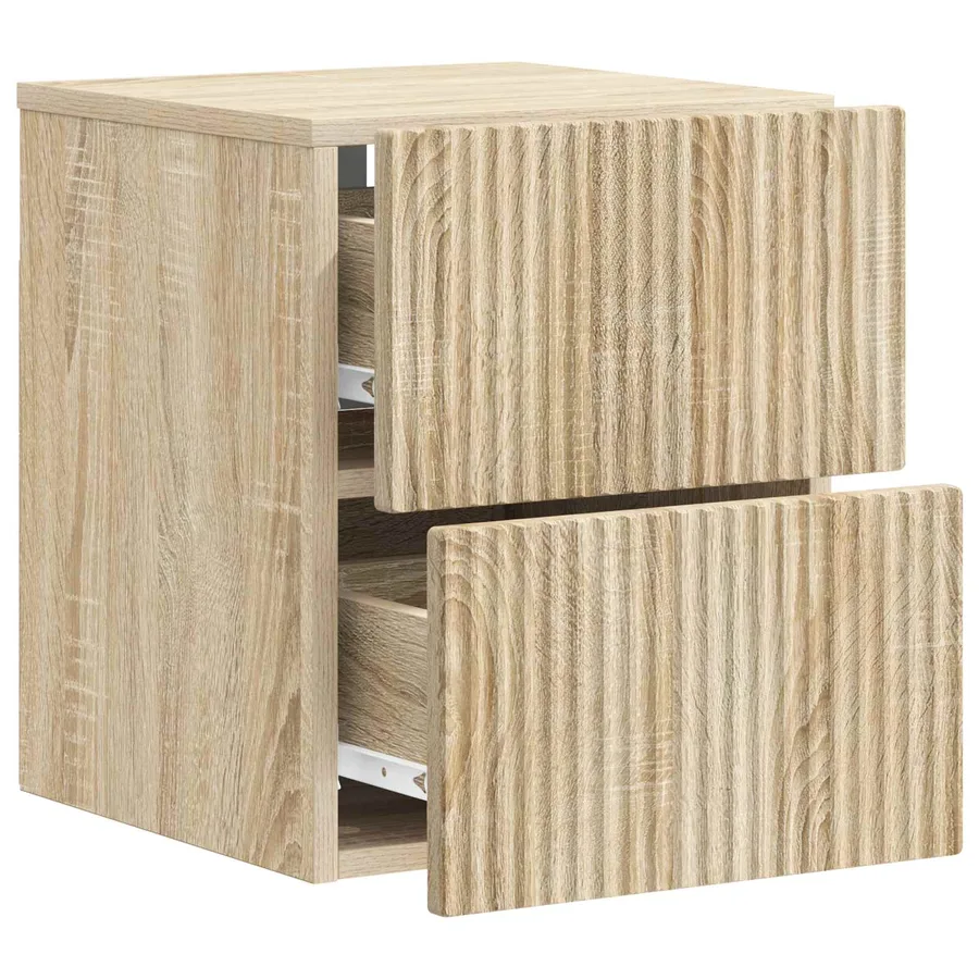 Cabinet de chevet mural Chêne Sonoma 33 x 34,5 x 40 cm - 4