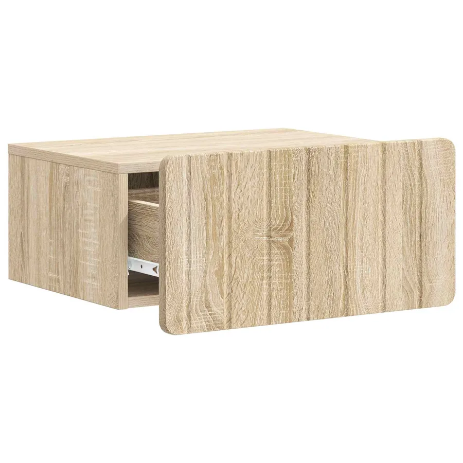 Cabinet de chevet mural 2 pcs Chêne Sonoma 49 x 34,5 x 24 cm - 6