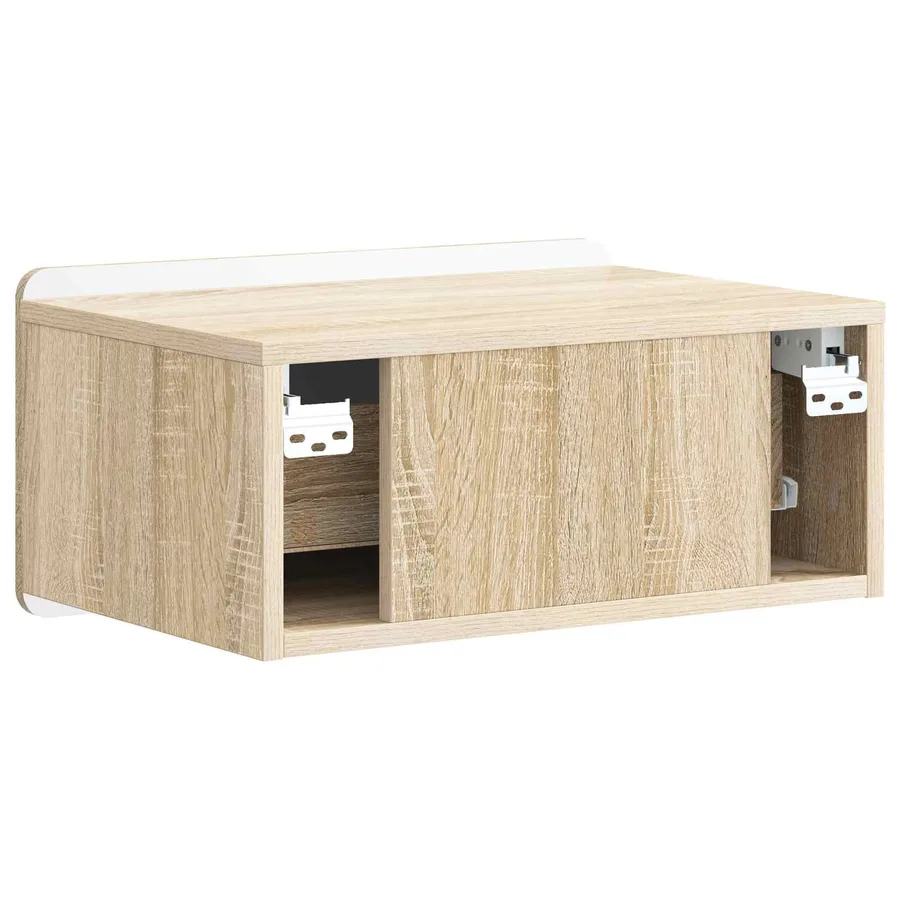 Cabinet de chevet mural 2 pcs Chêne Sonoma 49 x 34,5 x 24 cm - 9