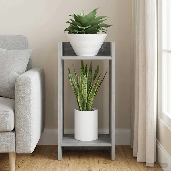 Support de Plante Gris Sonoma 30 x 30 x 60 cm Bois d’ingénierie