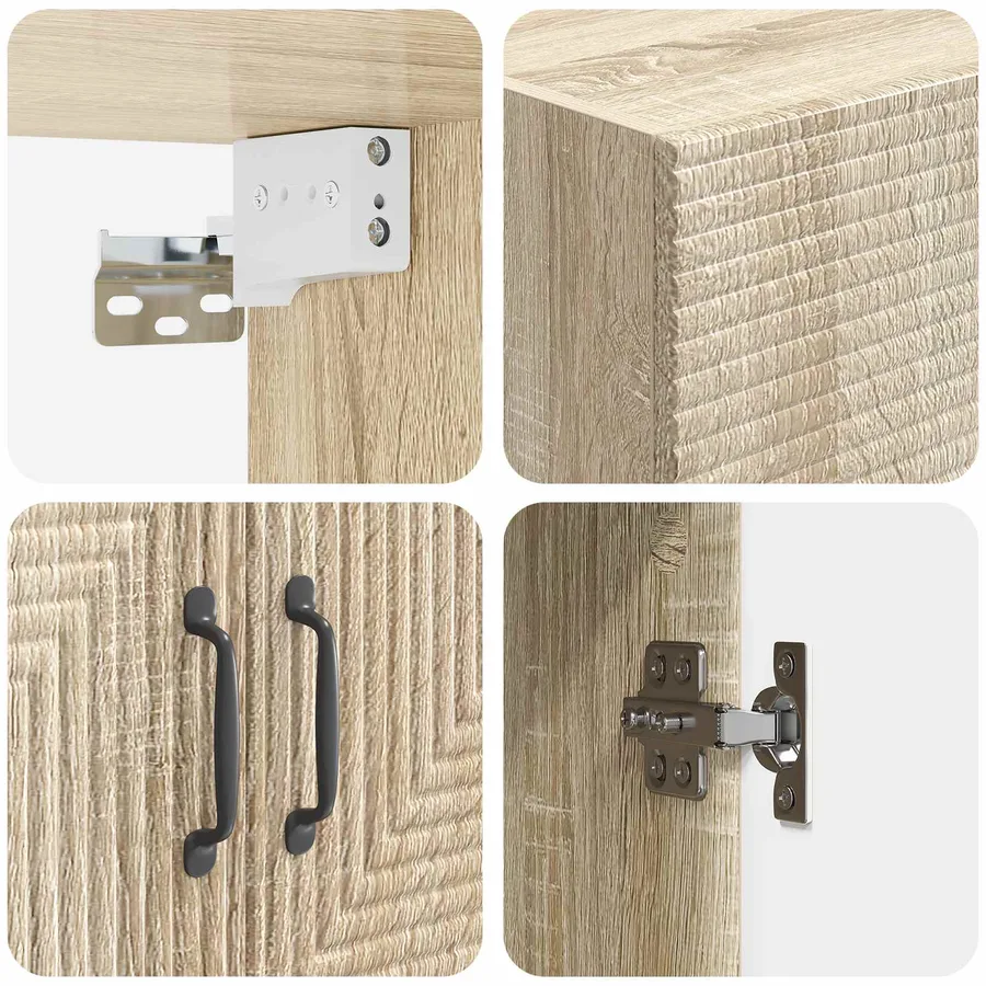 Armoire Murale Chêne Sonoma 66 x 34,5 x 90 cm Bois d'ingénierie - 7