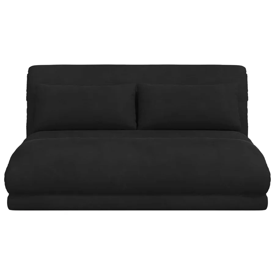Fauteuil de sol ajustable Noir Velours - 4