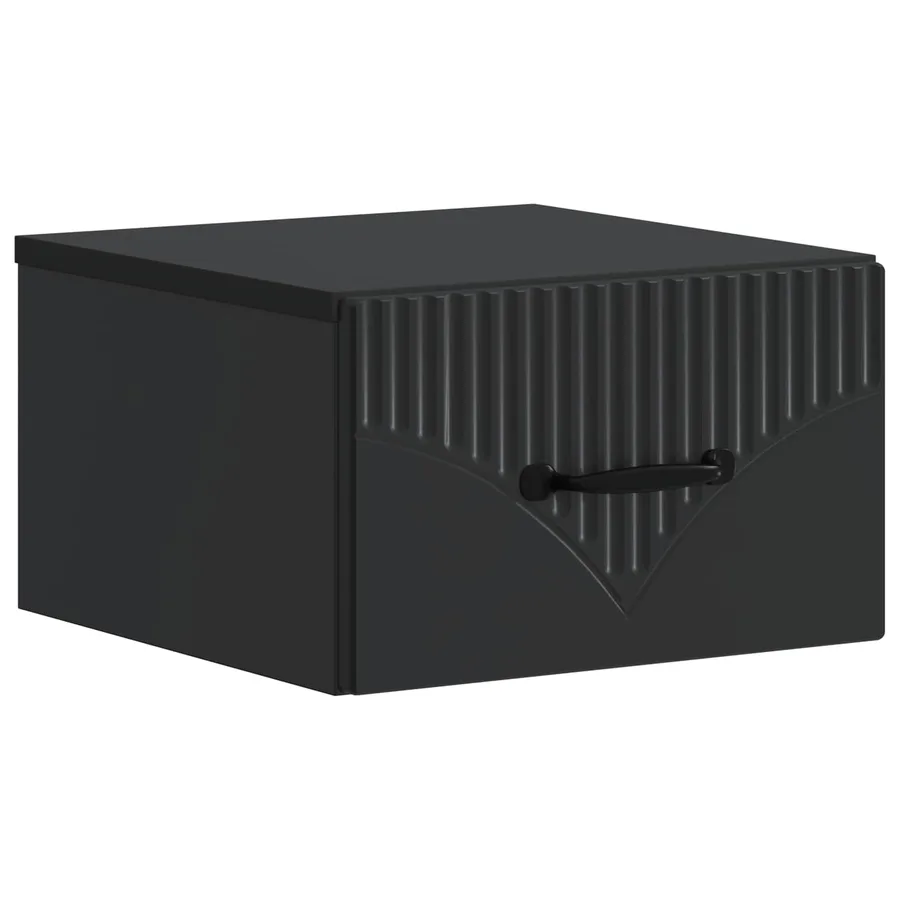 Cabinet de chevet mural 2 pcs Noir 34,5 x 33 x 20 cm - 5