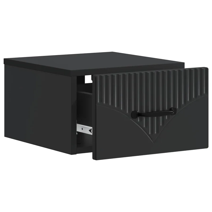 Cabinet de chevet mural 2 pcs Noir 34,5 x 33 x 20 cm - 6