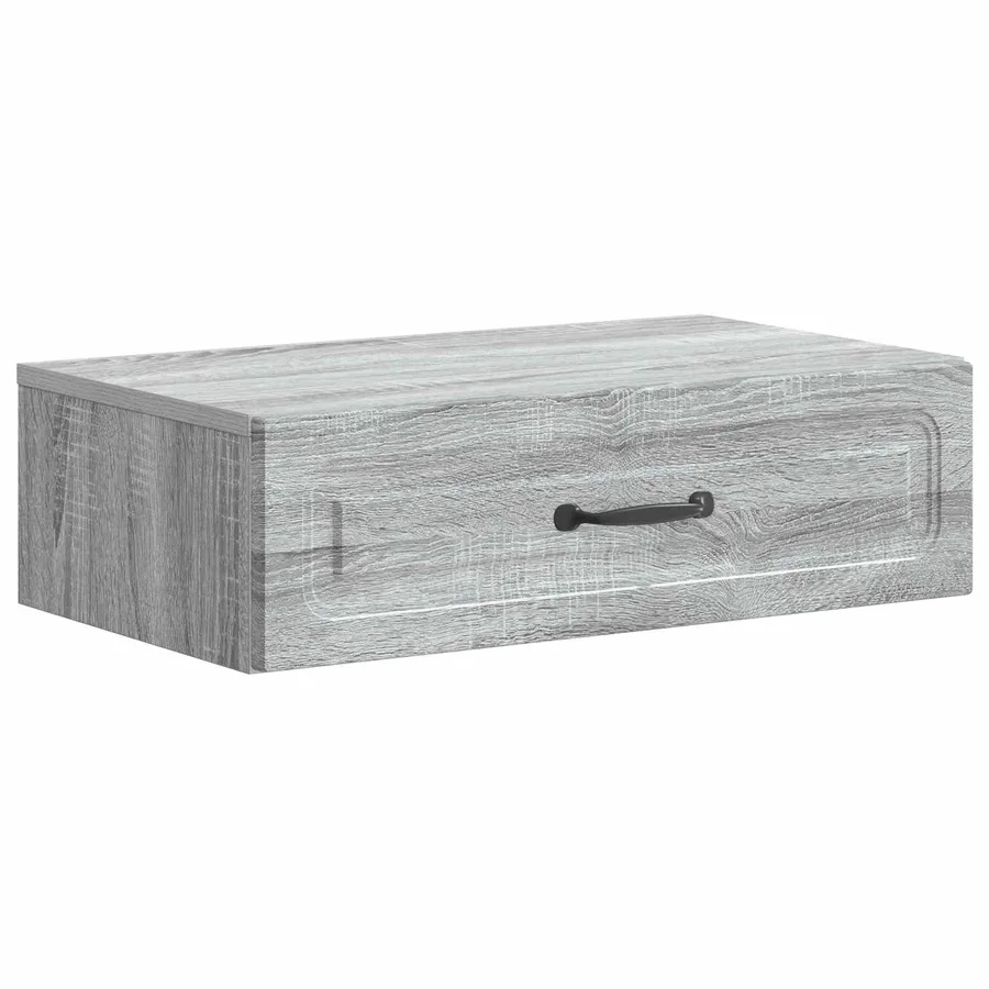 Table d'appoint murale Sonoma gris 59 x 34,5 x 17 cm - 2