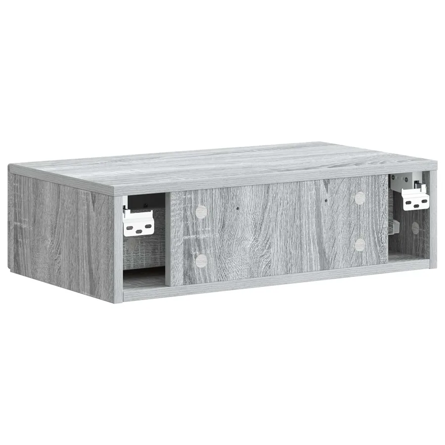 Table d'appoint murale Sonoma gris 59 x 34,5 x 17 cm - 7