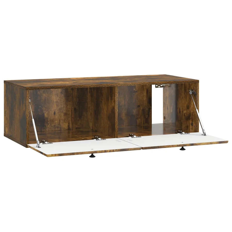 Meuble TV mural 98 x 41 x 30 cm Chêne fumé Bois d'ingénierie - 5
