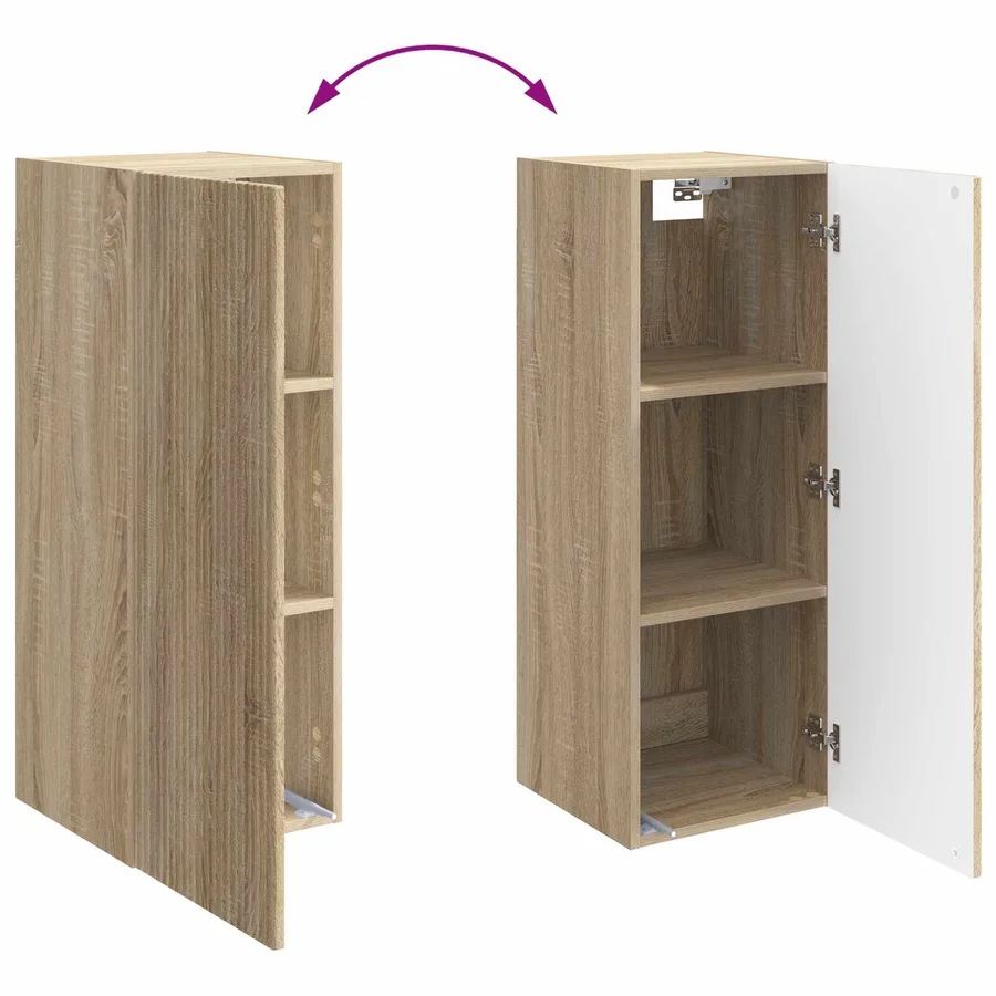 Armoire Murale Chêne Sonoma 33 x 34,5 x 90 cm Bois d'ingénierie - 9