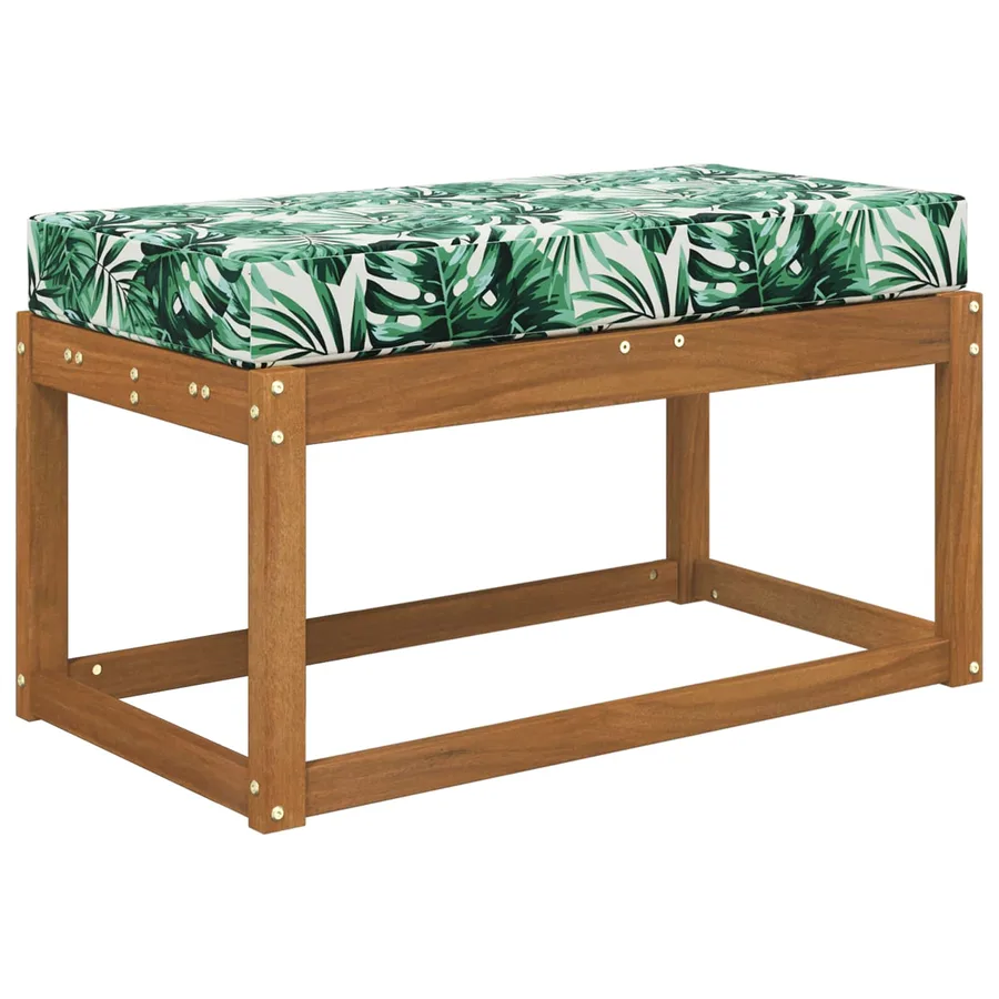 Coussin de Siège d'Extérieur Feuilles Tropicales 80 x 40 x 8 cm - 3