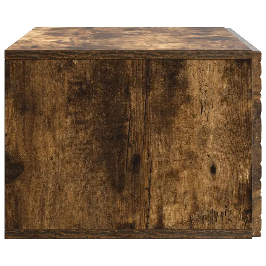 Meuble TV mural 78,5 x 41 x 30 cm Chêne fumé Bois d'ingénierie - 6