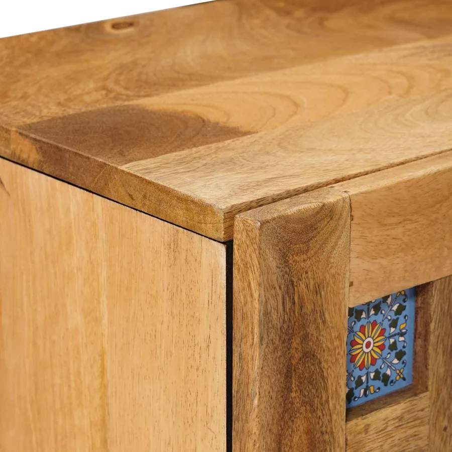 Cabinet de chevet Naturel 40 x 33,5 x 46 cm - 6