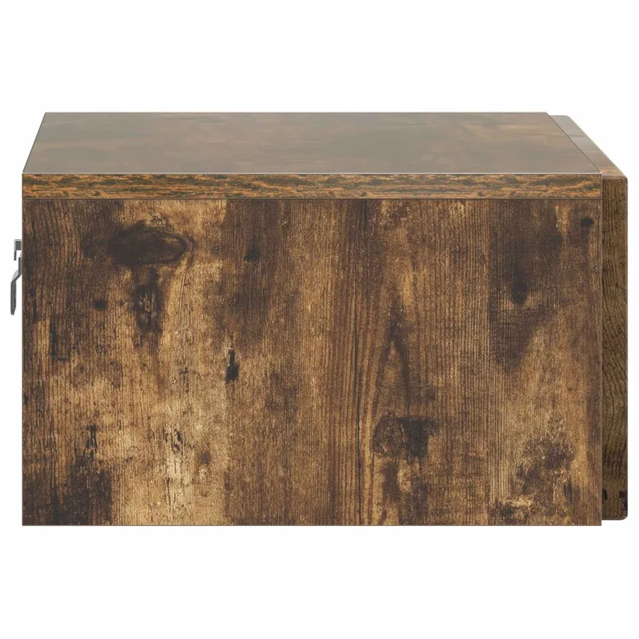 Cabinet de chevet mural Chêne fumé 49 x 34,5 x 20 cm - 6