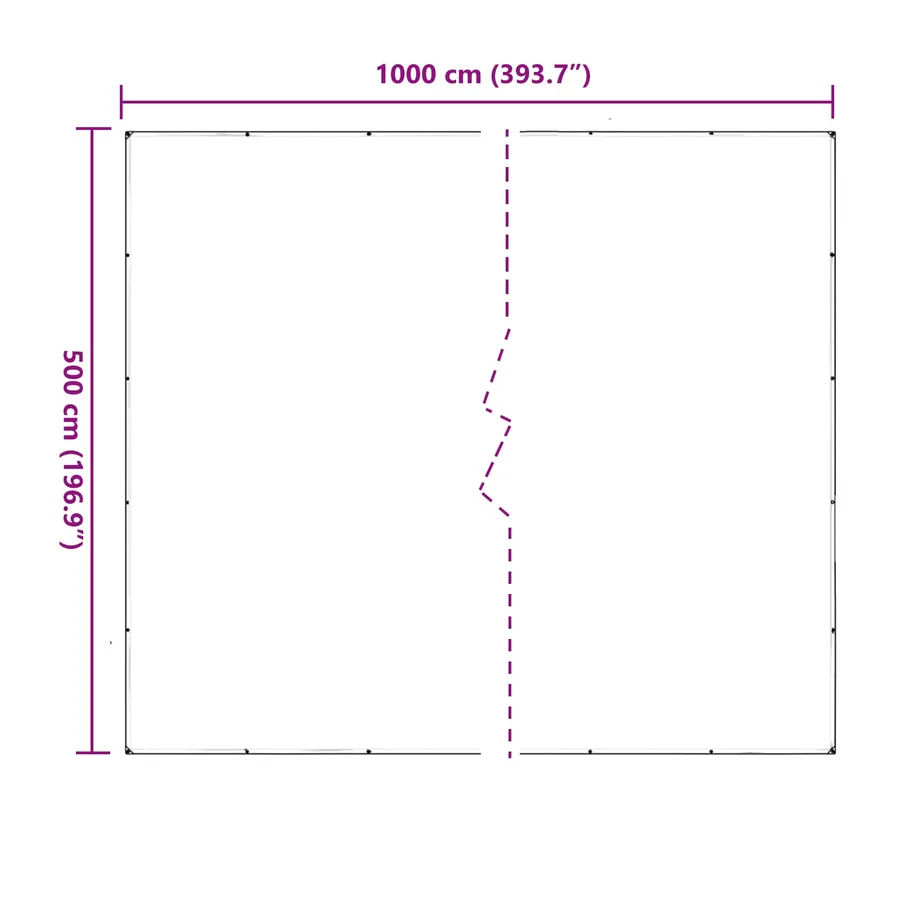 Couverture pour plantes Transparent 5 x 10 m PVC - 8