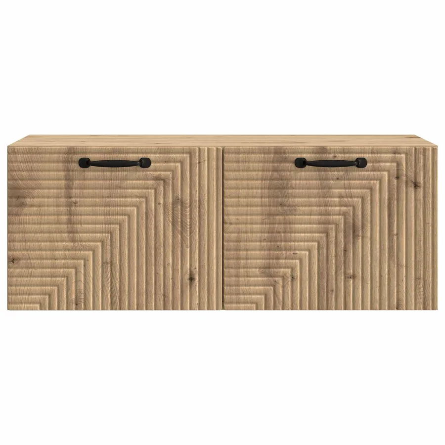 Meuble TV mural 78,5 x 31 x 30 cm Chêne artisanal - 6