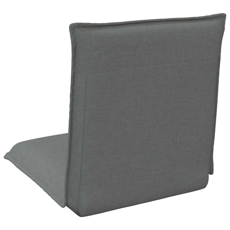 Fauteuil de sol ajustable Gris foncé Tissu - 6
