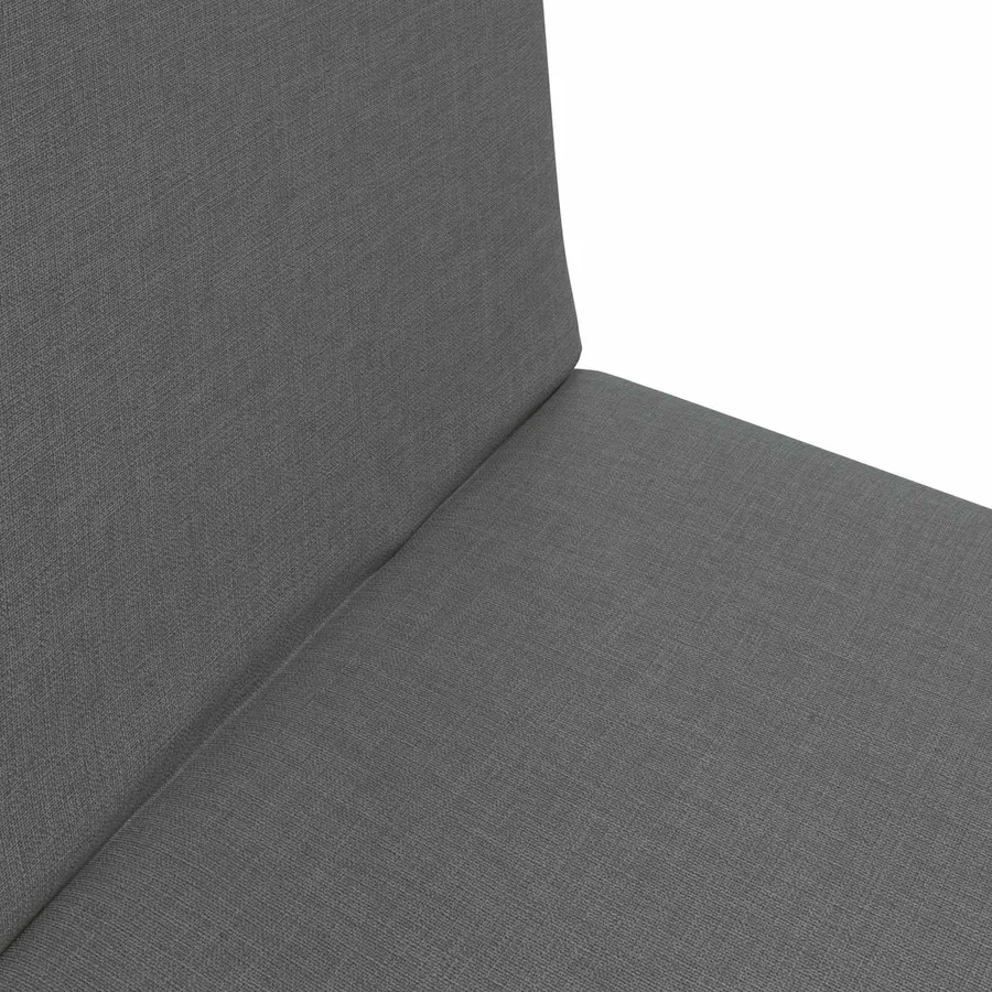 Fauteuil de sol ajustable Gris foncé Tissu - 7