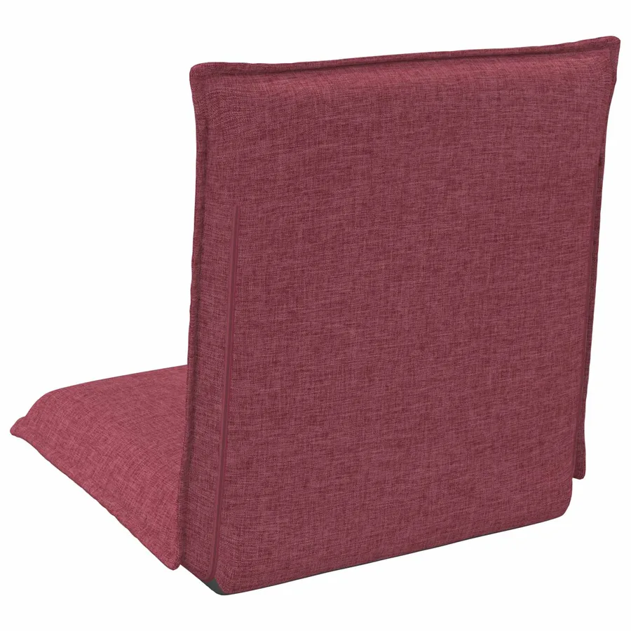 Fauteuil de sol ajustable Bordeaux Tissu - 6