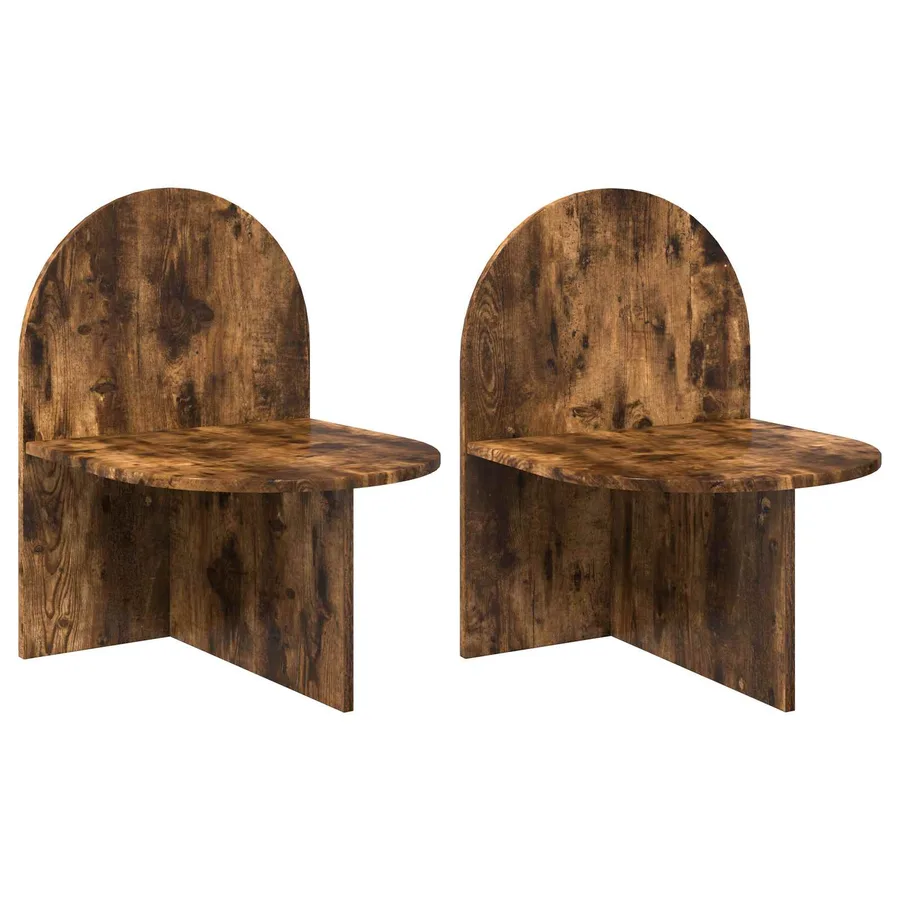 Table de chevet 2 pcs Chêne fumé 48 x 49 x 65 cm - 2