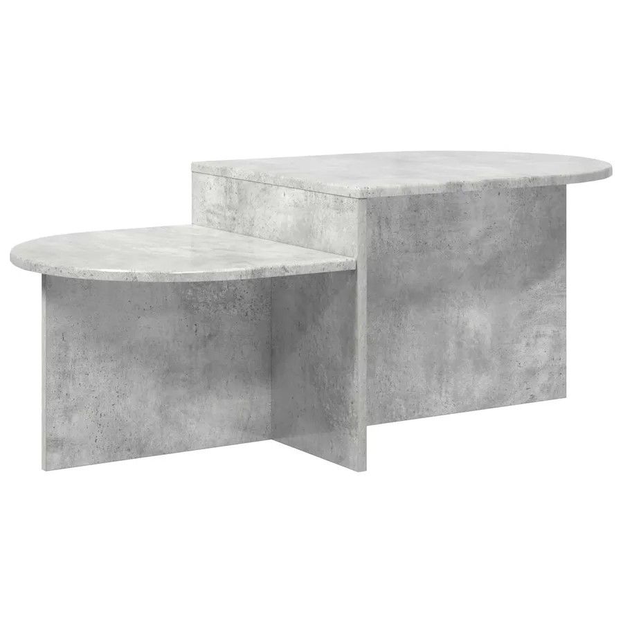 Table basse Gris béton 100 x 50 x 40 cm Bois d'ingénierie - 2