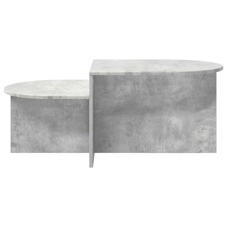 Table basse Gris béton 100 x 50 x 40 cm Bois d'ingénierie - 5