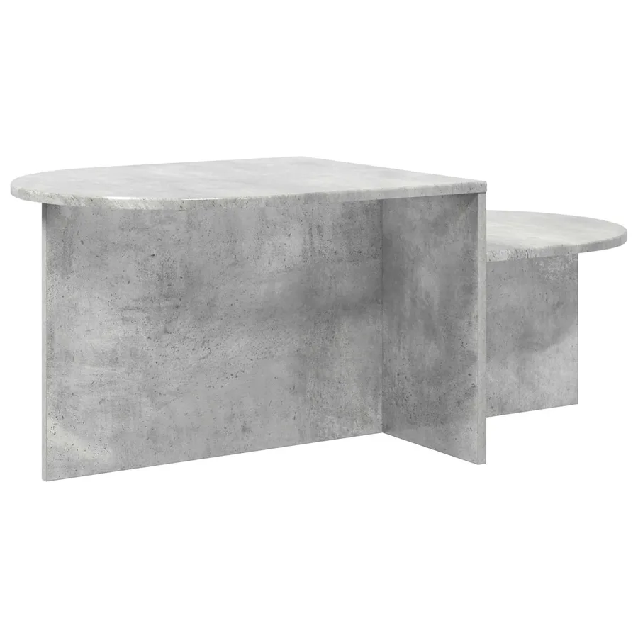 Table basse Gris béton 100 x 50 x 40 cm Bois d'ingénierie - 7