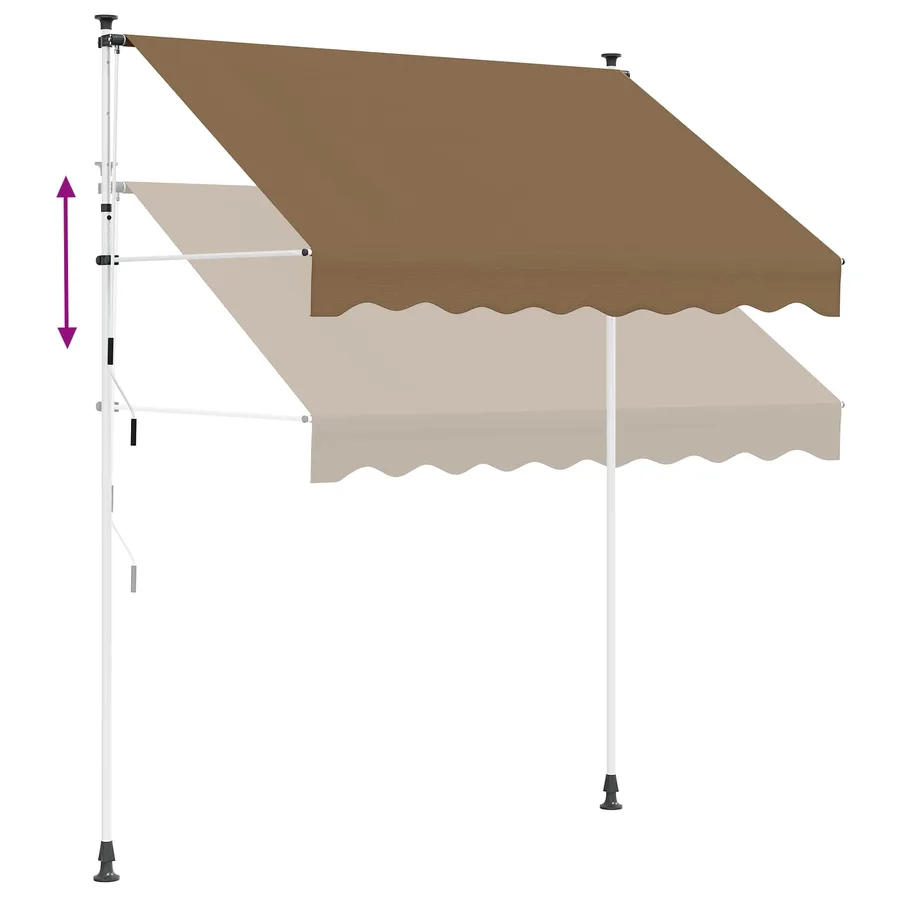 Auvent rétractable manuel Beige 400 cm - 5