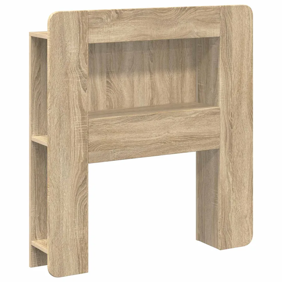 Cabinet de Tête de Lit avec stockage Bois d’ingénierie - 2