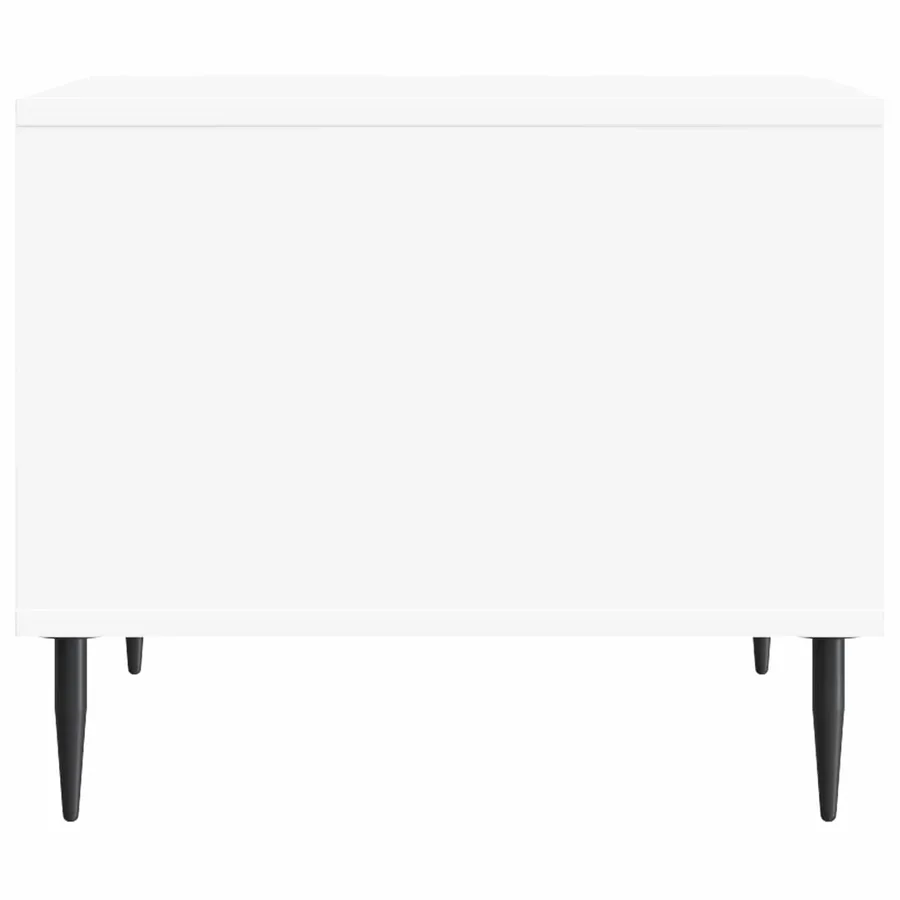 Table basse Blanc 90 x 50 x 40 cm Bois d'ingénierie - 7