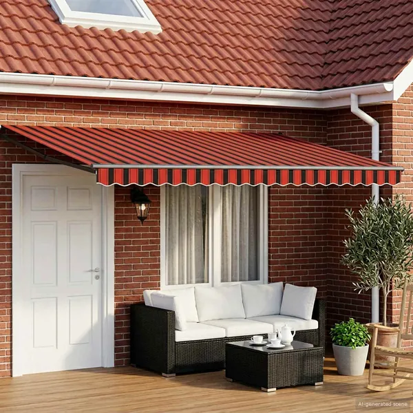 Auvent rétractable électrique 5 x 3 m